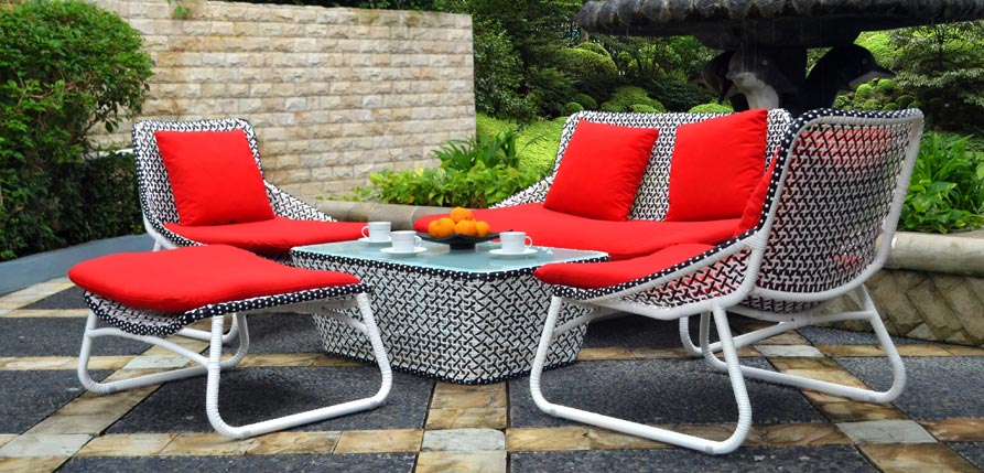 Dresden Synthetic Rattan Outdoor Living Set Indonesia Teak Java Furniture Manufacturer Project and Wholesale