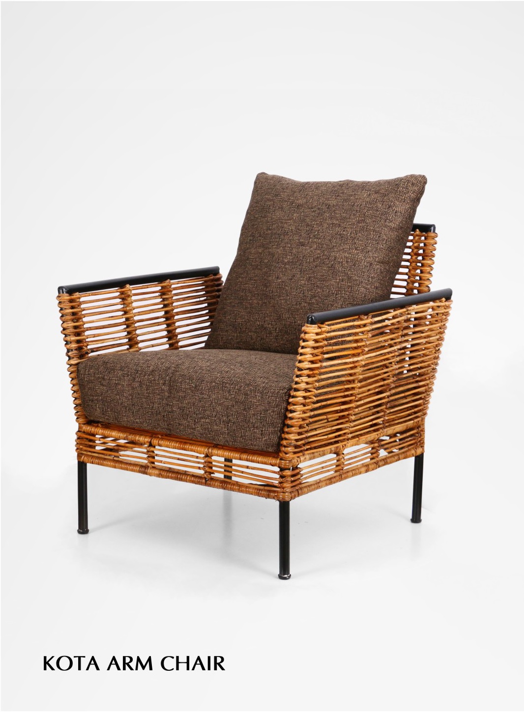 Kota Rattan Arm Chair Indonesia Teak Java Furniture Manufacturer Project and Wholesale