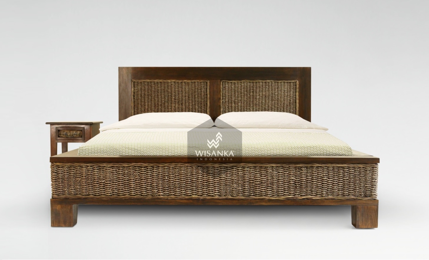 Kaloka Wicker Bed Indonesia Teak Java Furniture Manufacturer Project And Wholesale